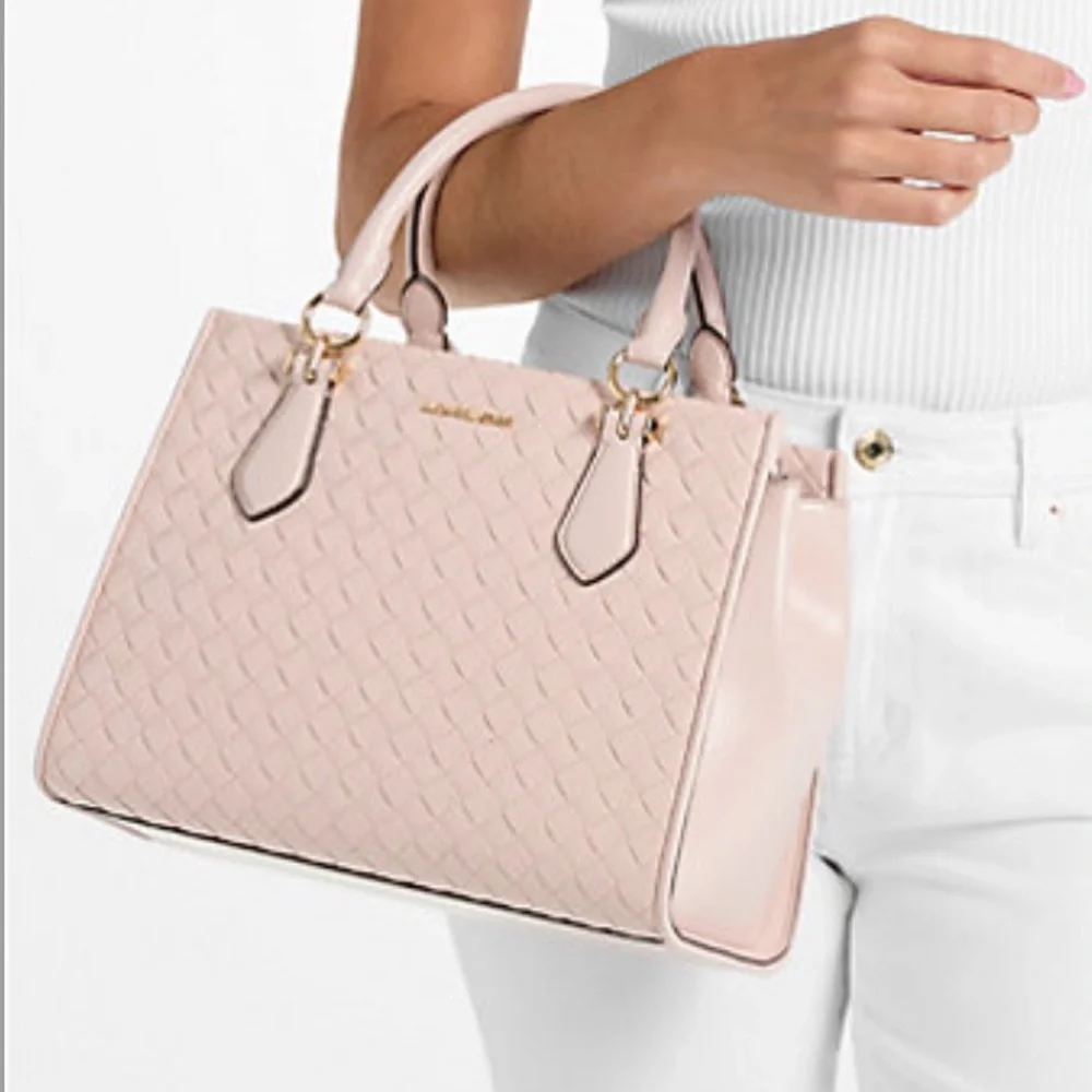 MICHAEL KORS OUTLET Marilyn Medium Woven Satchel